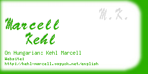 marcell kehl business card